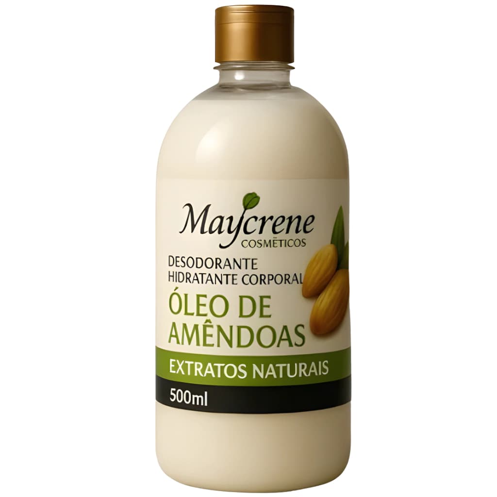 Kit 2 Loção Hidratante Óleo de Amendoas 500ml Maycrene – Hidratação Profunda