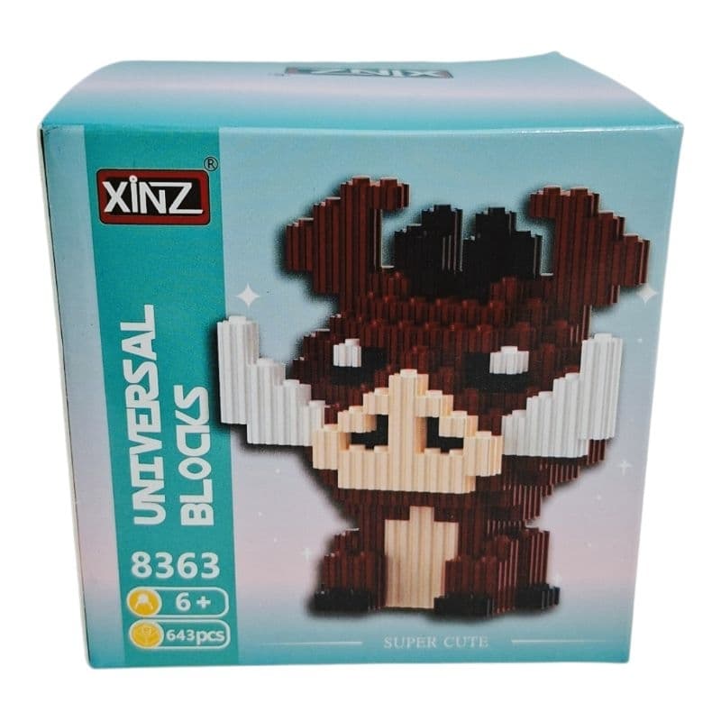 Mini Blocos de Montar Pumba 643 Peças Estilo Lego | Personagem Fofa Colecionável 6+