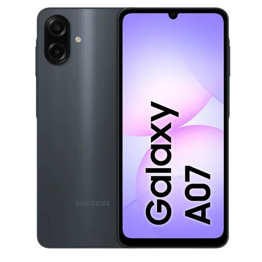 Celular Samsung Galaxy A07 de 64GB 4GB RAM de 6.7" 50+2MP 8MP - Preto