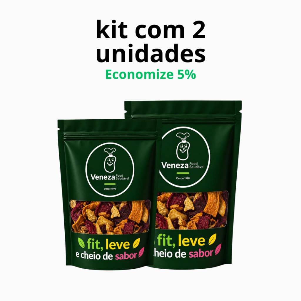 Batata doce chips mix (Veneza food saudável) 60 gramas - 2 unid
