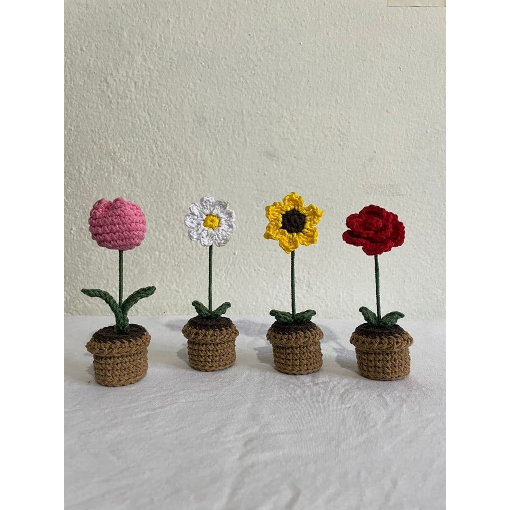 Kit Vasinho Amigurumi/Crochê Monte seu Kit 2, 4 ou 6 Unidades