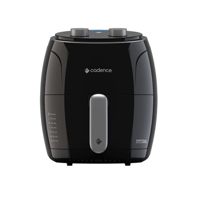 Fritadeira Elétrica Cadence sem Óleo, Super Cook Fryer, 3,8L, FRT410, Preto 127V