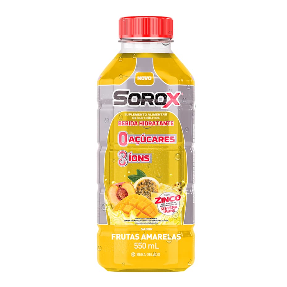 Bebida Hidrotônica Sorox Frutas Amarelas 550ml