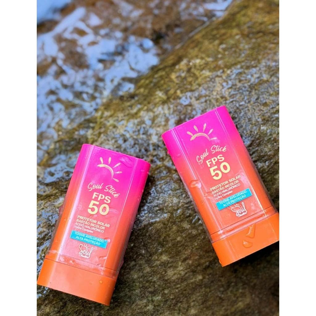 Protetor Solar Transparente Stick SPF 50 + Invisível De Amplo Espectro Soul Cosméticos