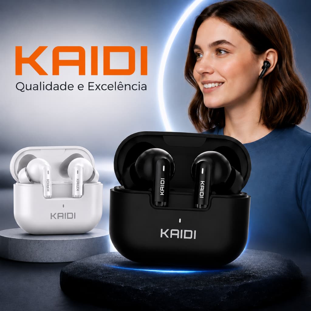 Fone De Ouvido Sem Fio In-ear Kaidi Kd-780 Bluetooth 5.4 Tws