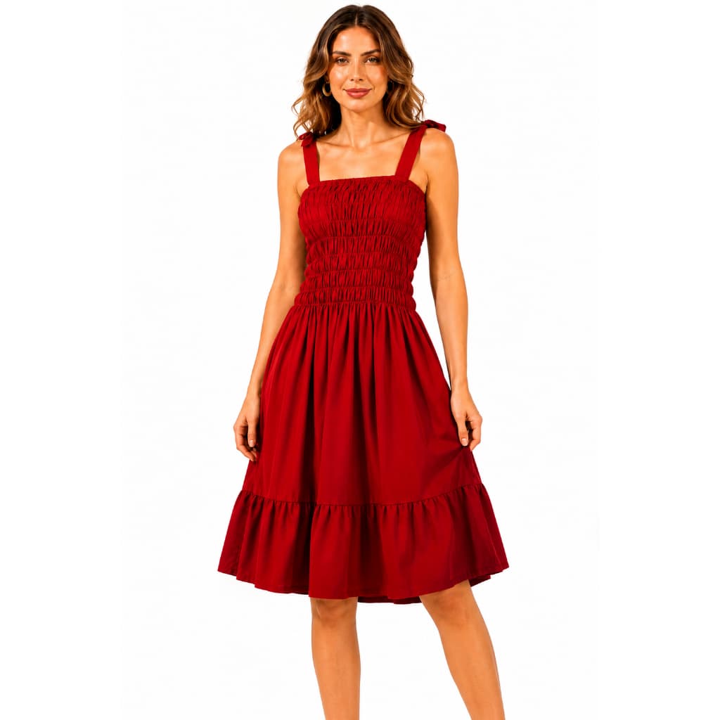 Vestido Feminino Midi Casual Elegante Alça Ajustável Moda Feminina dia dia festa gravidas eventos
