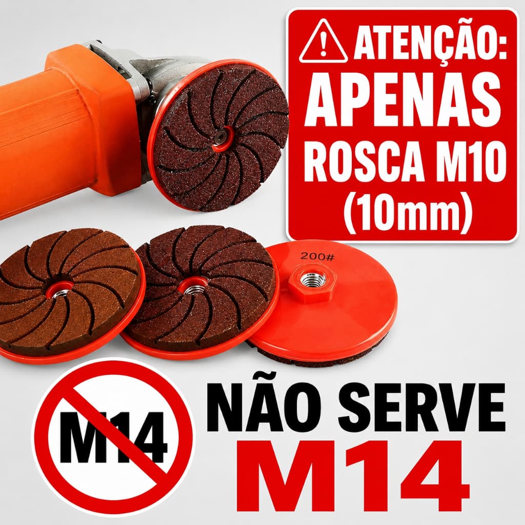 Disco de Lixamento para Esmerilhadeira Grão 50# 100# 200# Resistente Tratamento de Superfícies Metálicas