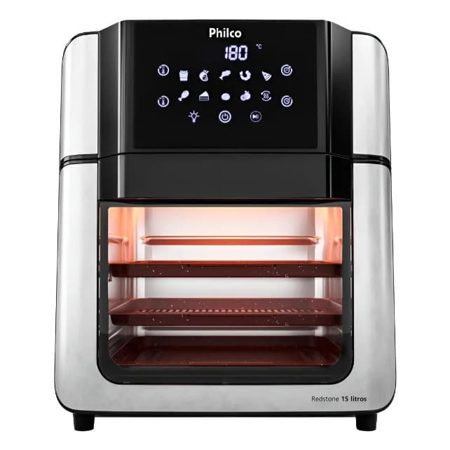 Air Fryer Oven Philco 15l Painel Digital Paf15a Cor Preto 127V