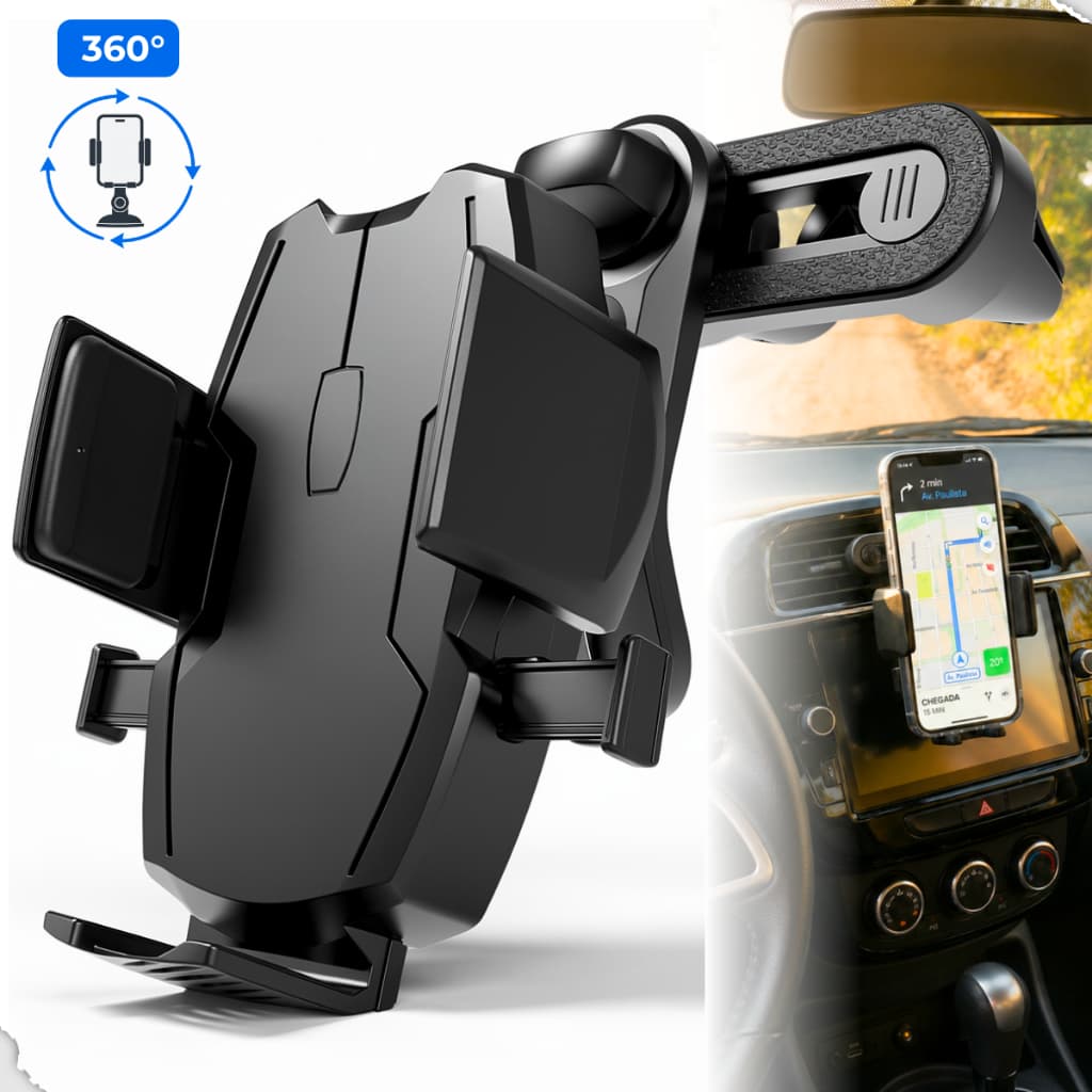Suporte Celular Carro 360 ° Universal Painel E Saída De Ar