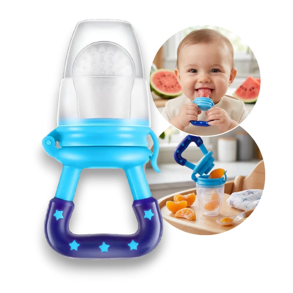 Chupeta Alimentadora Silicone Mordedor Bebe Introduza Alimento Forma Segura Estimule Desenvolvimento
