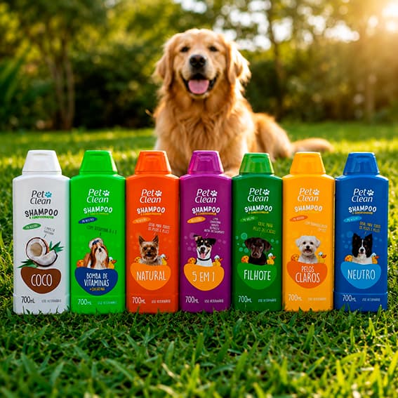 Shampoo e Condicionador Pet para Cachorro Pet Clean - 700ml