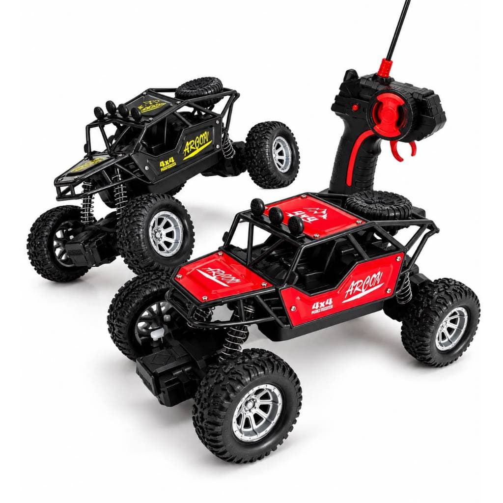 Carrinho Controle Remoto 4x4 Off Road Recarregável Com Suspensão Flexível 22cm