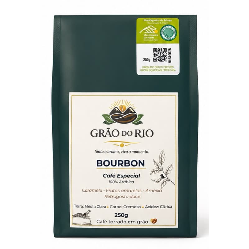 Café Especial em Grão Bourbon Grão do Rio 250gr