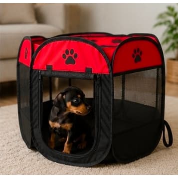 Pet Haven™ Cercado Delimitador Dobrável Casinha Pet Portátil Para Cachorro e Filhotes