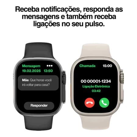 Smartwatch relogio iphone original Ultra2 ChatGPT Relógio inteligente IP67 waterproof NFC GPS