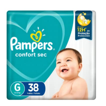 Fralda Pampers Confort Sec 12 Horas De Proteção - G