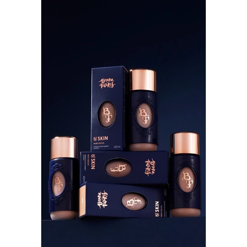 Base Líquida Bruna Tavares BT Skin Acabamento Aveludado 40 ml Diversas Opções baz