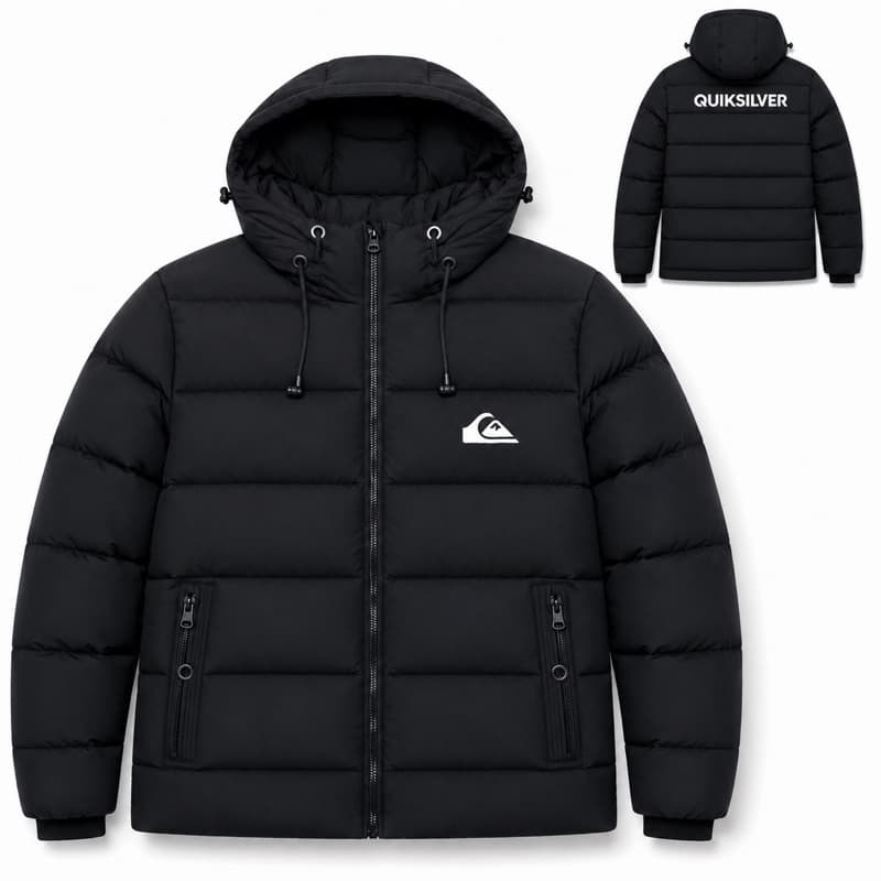 Jaqueta Bobojaco Quiksilver Masculina Premium Forrada Peluciada Touca Removível Inverno
