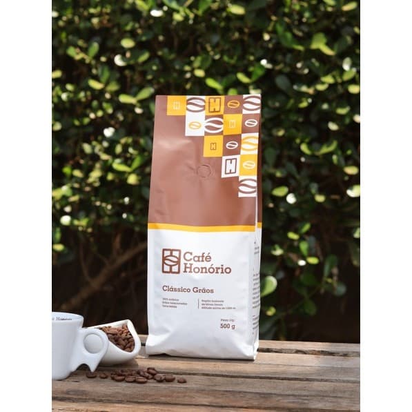 Café Honório Clássico Especial 100% Arábica Torrado em Grãos 500gr