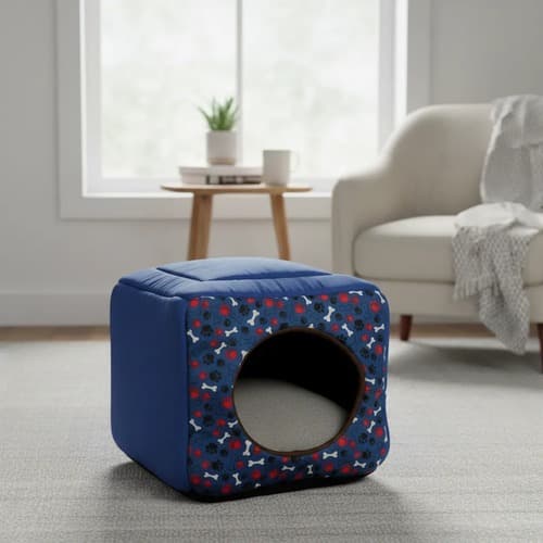 CAMA TOCA PET IGLU 2 EM 1 GRANDE CAMINHA PET CASINHA PET