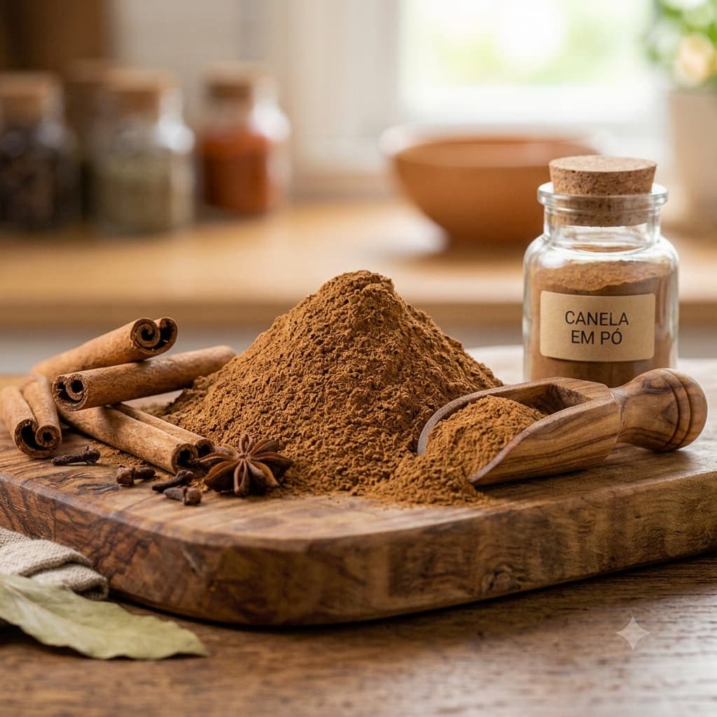 Canela em Pó Pura Premium – Temperos e Condimentos JB