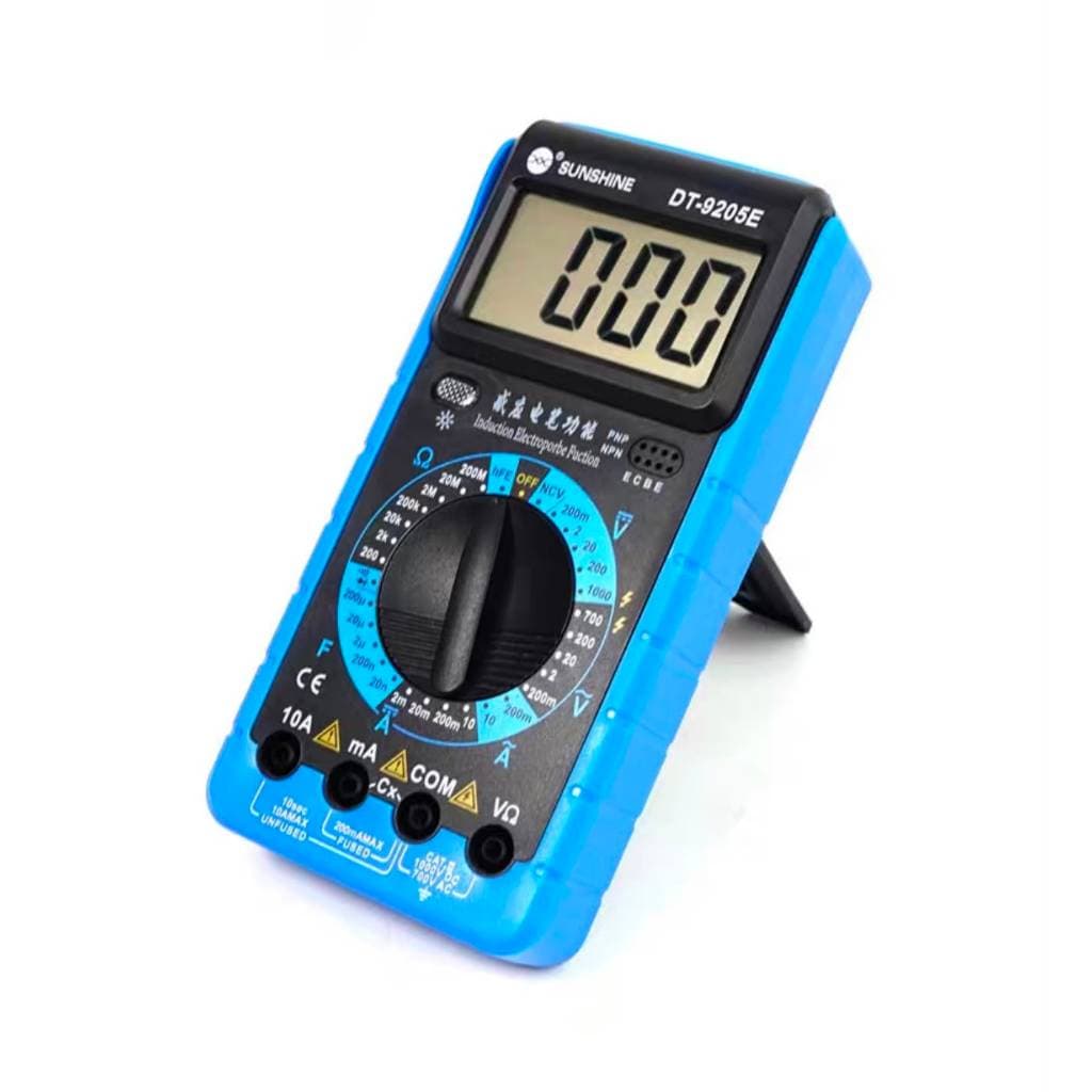 Multímetro DT-9025E de display LCD auto, multímetro digital, Instrumento digital automático, testador reparo