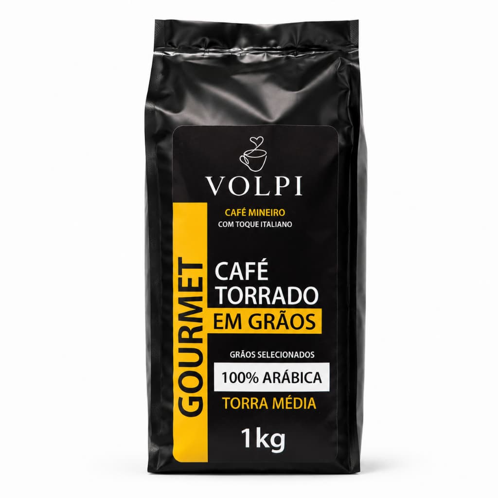 Café Volpi Gourmet 100% Arábica Em Grãos 1kg