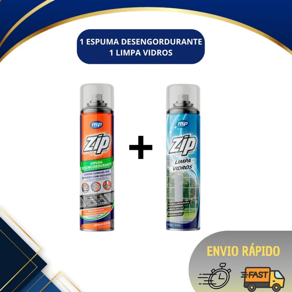 Kit Desengordurante + Limpa Vidros - Limpeza Cozinha Carro Vidro Sem Manchas
