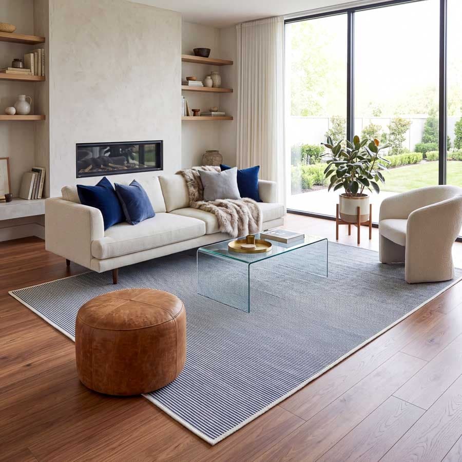 Tapete Sisal Sintético 300x250 Luxo Grande Para Sala Quarto Decorativo Moderno Resistente Antiderrapante Elegante Fácil