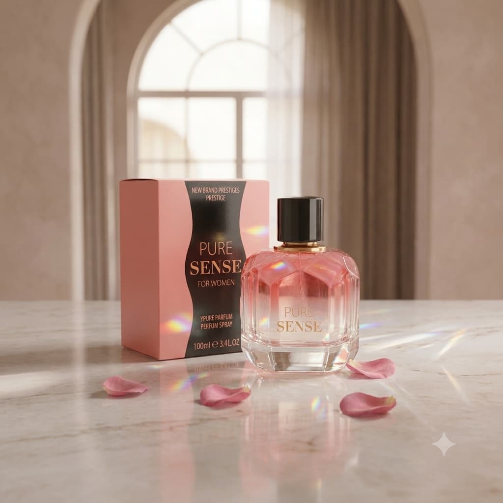 Perfume Feminino New Brand Pure Sense For Women 100ml Floral Elegante Importado