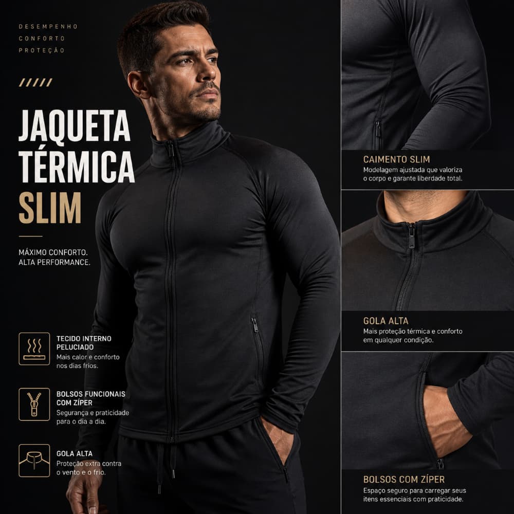 Jaqueta Masculina para Academia com Elastano Fitness