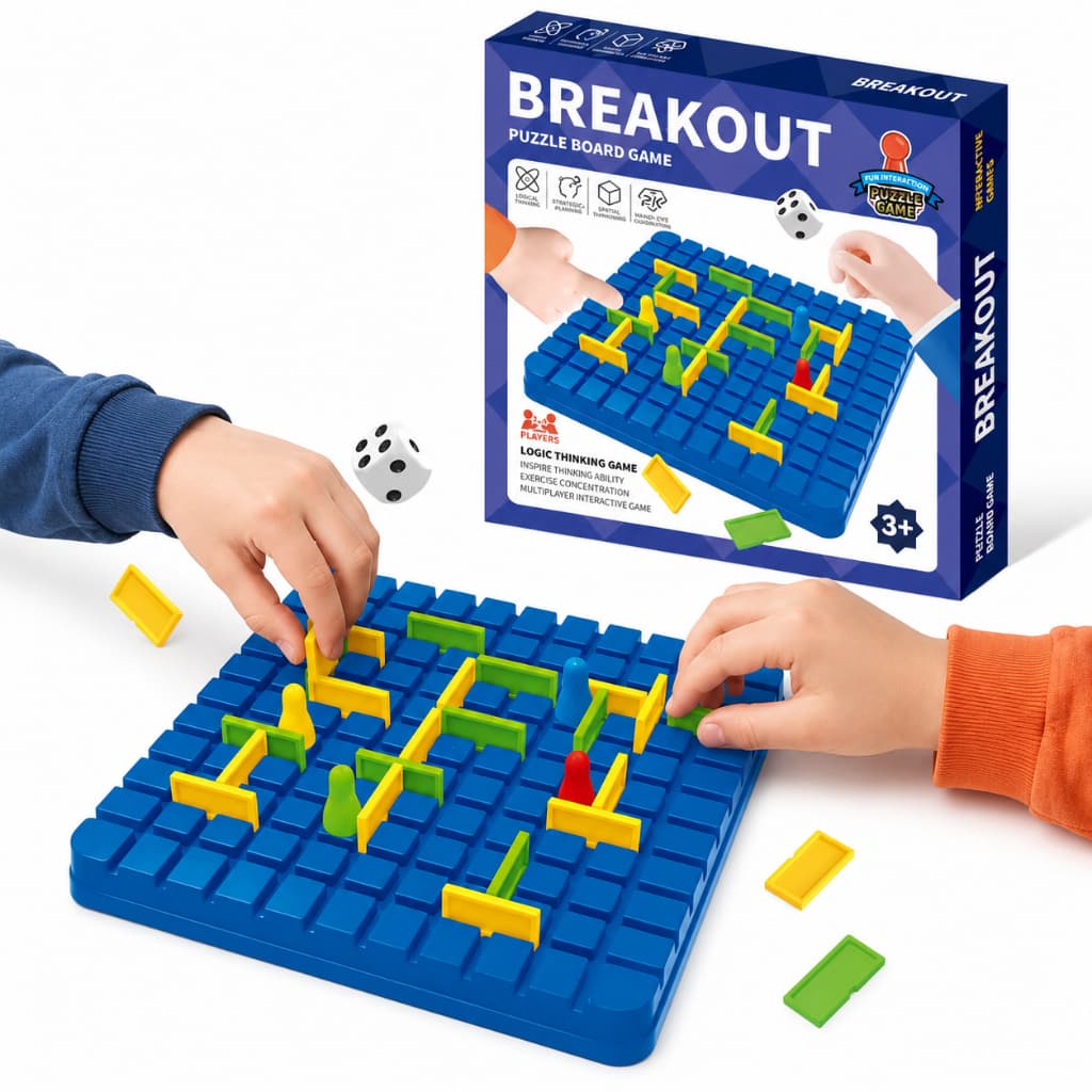 Jogo de Tabuleiro Bloqueio Block – Jogo de Estratégia e Raciocínio para Crianças e Adultos Diversão Para Toda Família