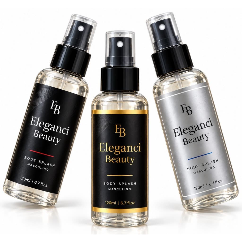 Kit 3 Body Splash Árabe Masculino Inspirado Perfumes e Fragrâncias Importado Fragrância Alta Perfumaria