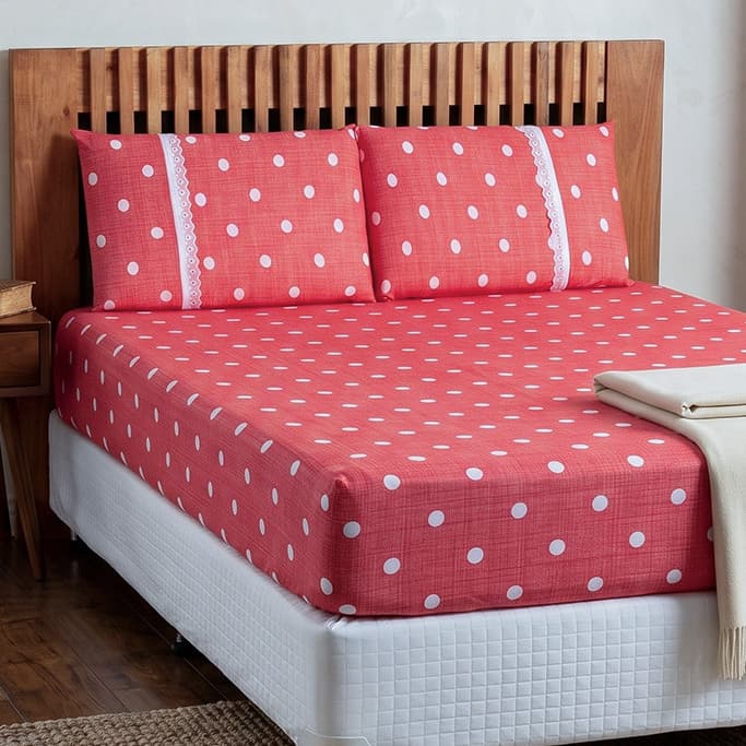 Jogo de Lençol Casal Estampado 100% Algodão Em Malha Com Elástico 3 Peças Jogo De Cama Com 2 Fronhas Com Zíper