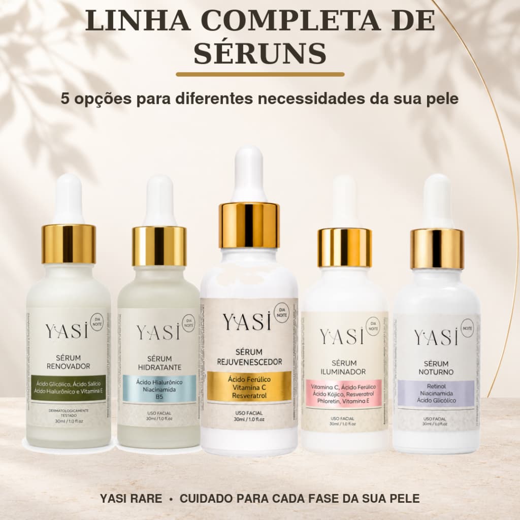 Sérum Facial Clareador Manchas Anti Rugas Pele Lisa Rejuvenescedor Firmador Hidratante Vitamina C