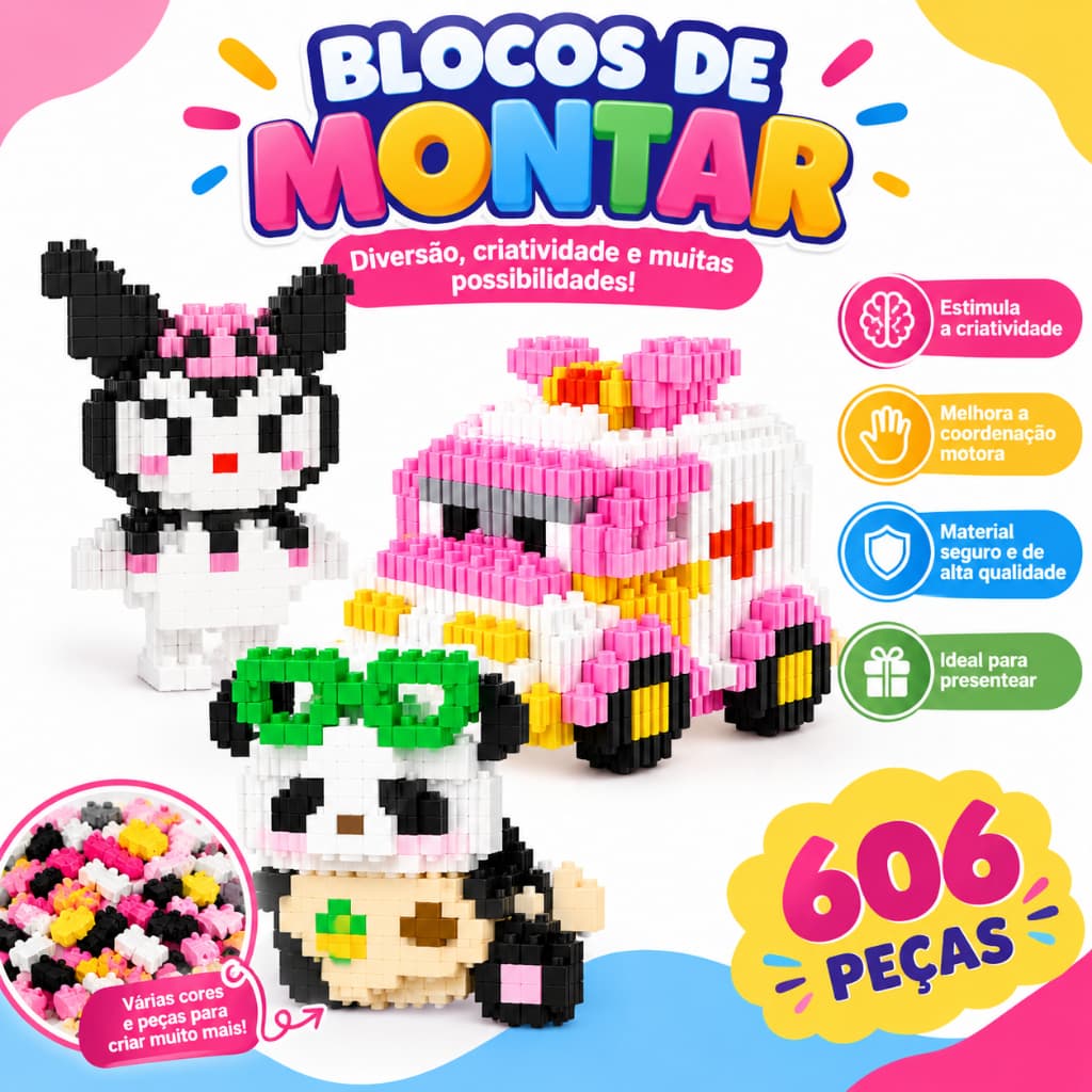 Blocos de Montar estilo Lego Personagens Diversos