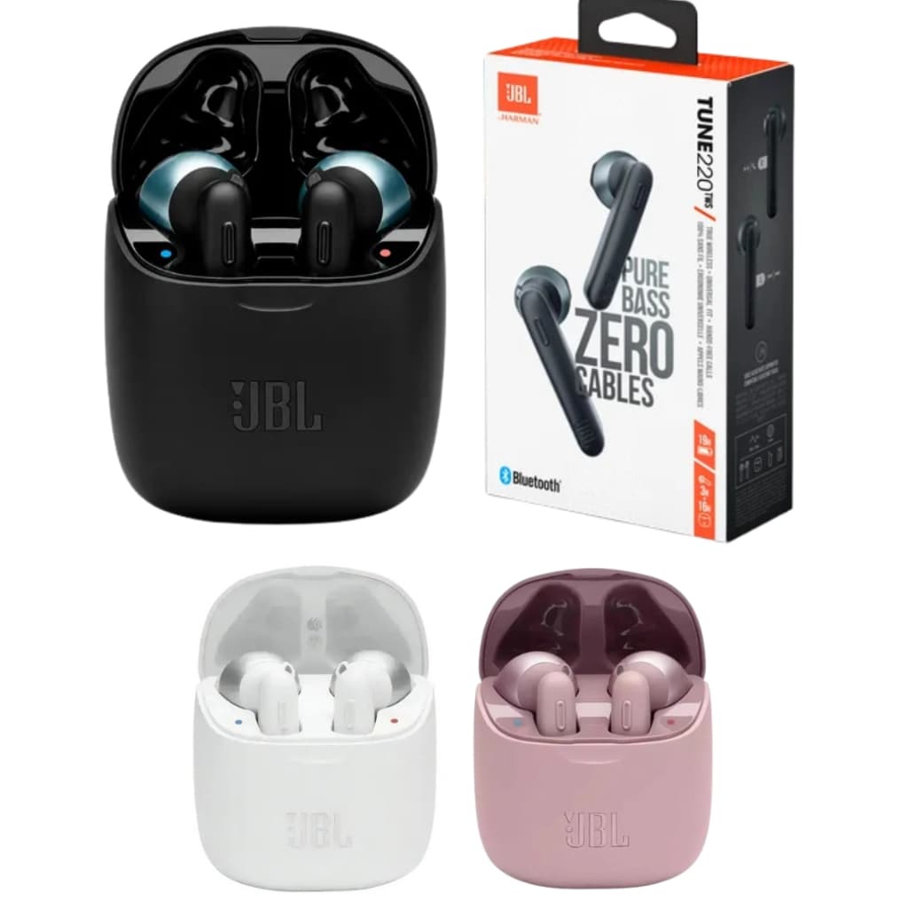 Fone De Ouvido Sem Fio Bluetooth J220BL Intra-Auricular Ergonômico Android e iOS Com Microfone