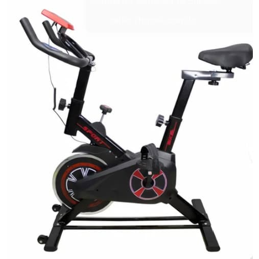 Bicicleta ergométrica StrengthFlow Fitness Speed Spinning cor preto e vermelho HY0110