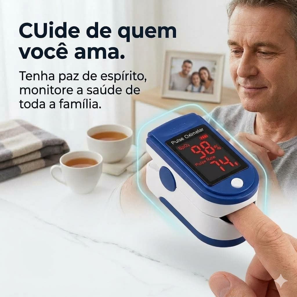 Oxímetro Digital Portátil de Pulso para Dedo Frequencia card