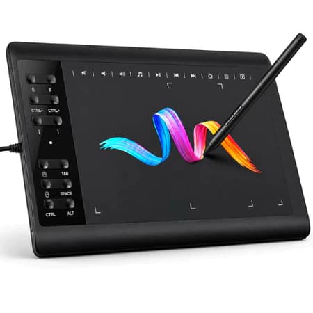 Mesa Digitalizadora 8192 Níveis 5080LPI 266PPS Tablet Gráfico Windows Mac Android PC Sensível a Pressão