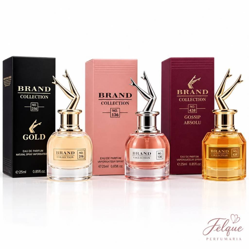 Perfume Feminino Brand Collection 25ml N136 N316 N438 Scandal Fragrâncias Inspiradas em Importados
