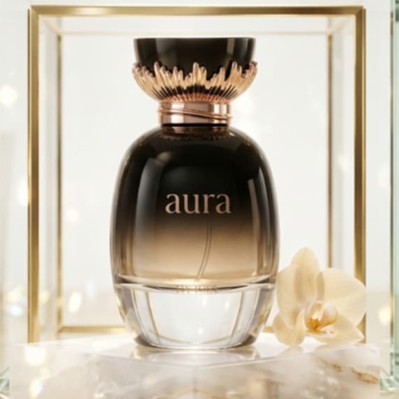 Perfume Feminino Khadlaj Aura Kiss Of Rose EDP 100ml Arabe Floral Frutado Longa Fixação Lichia Baunilha Importado