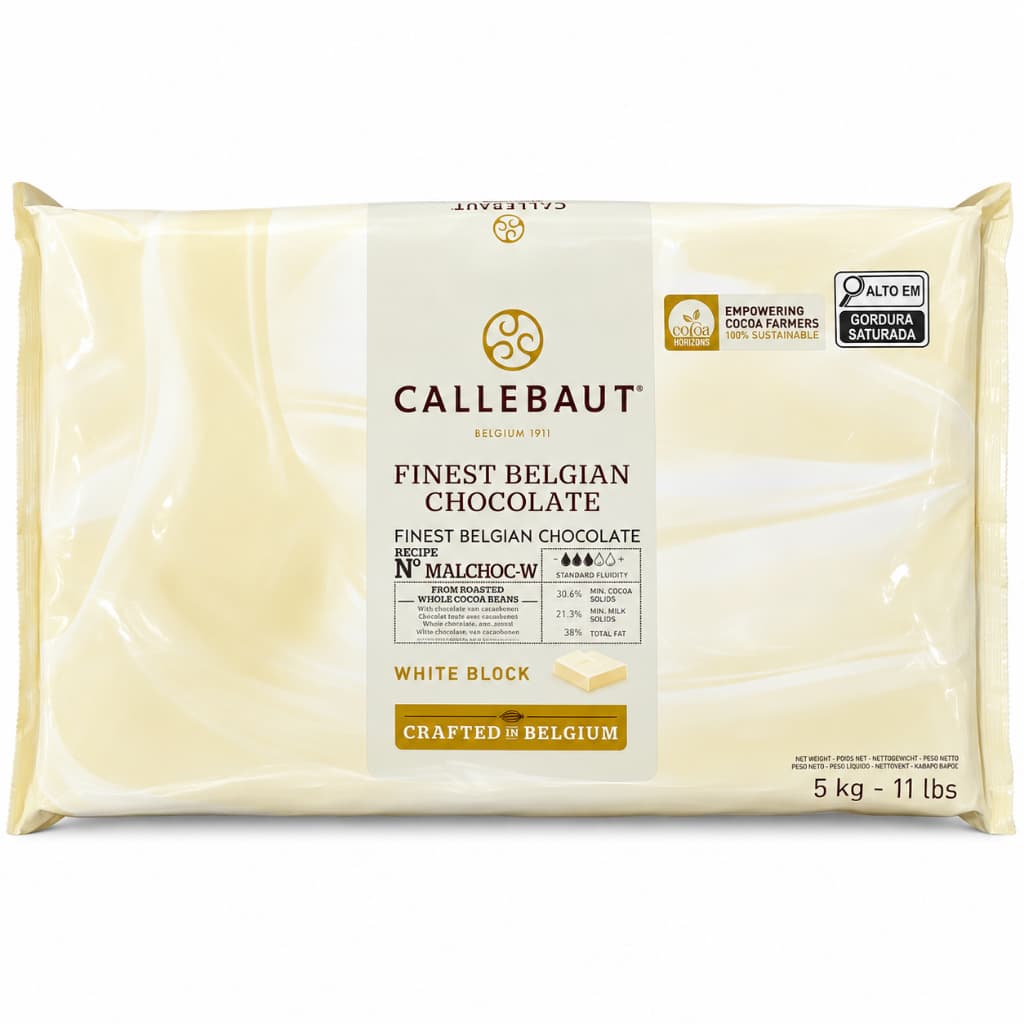 Chocolate Branco Callebaut Belga Profissional 5kg Importado