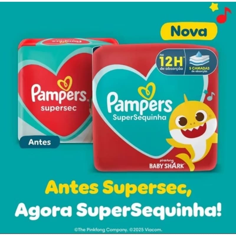 Kit com 2 Pacotes de Fraldas Pampers Tamanho G – 160 Unidades- Conforto e Proteção para o Bebê