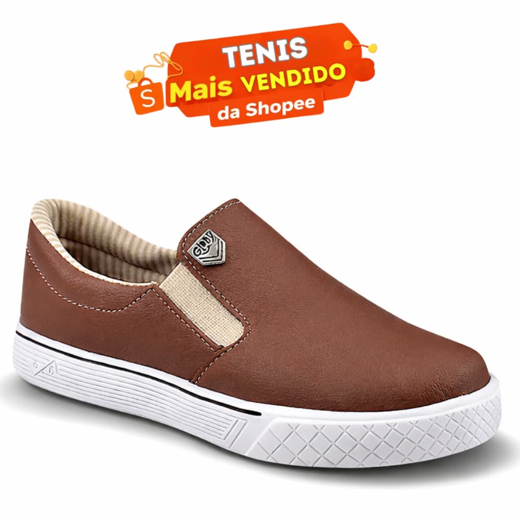 Tênis Infantil Menino Slip On Moda Casual Calce Fácil Super Confortável Estiloso 20 ao 35 Promoção