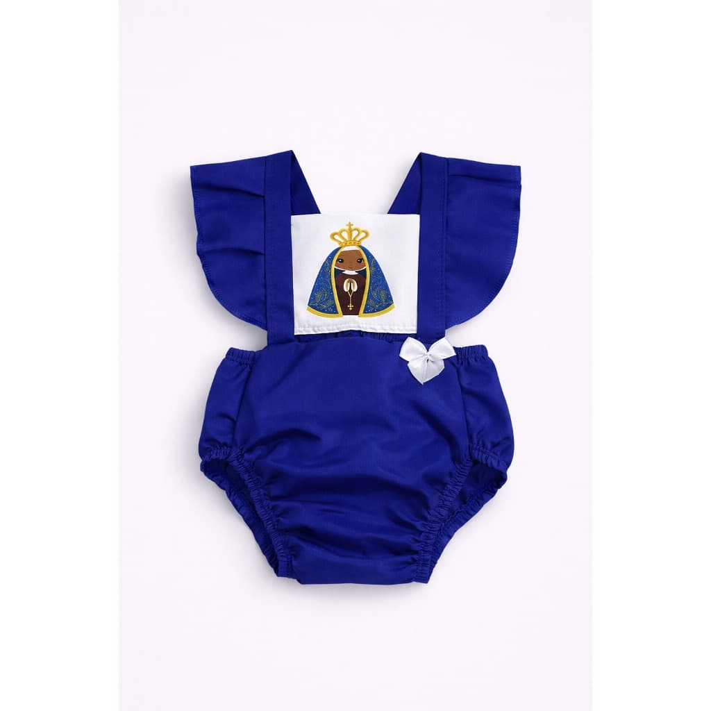 Romper Bebê Católico Nossa Senhora Aparecida – Veste de 1 a 11 meses - Look Bebê Menina
