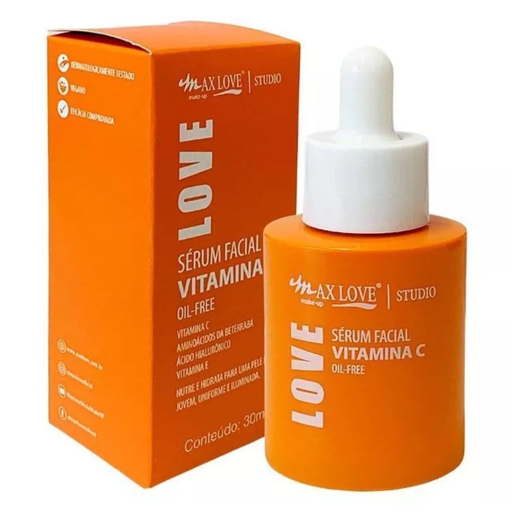 Sérum Facial Vitamina C Anti-Idade Clareador de Manchas Antioxidante Efeito Matte 30ml