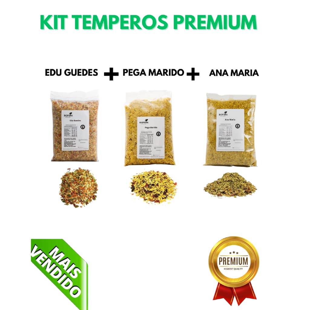 Mix de Temperos Ana Maria Edu Guedes Pega Marido Tempero Completo Caseiro para Carnes Frango e Receitas