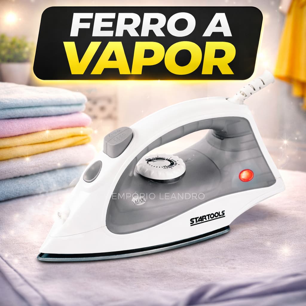 Ferro Passar Roupa A Vapor Alta Potencia Roupas Sem Amassados 220V Varias Cores