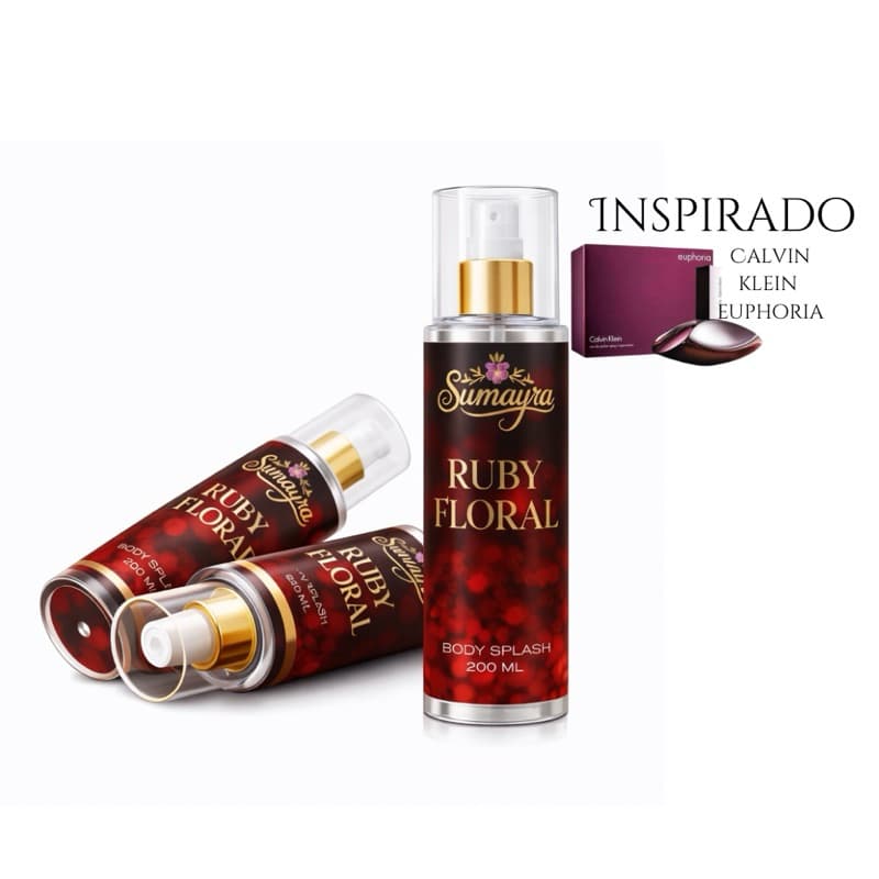 Body Splash Sumayra Feminino - Ruby Floral Sumayra (Aroma importado) - Alta fixação